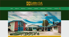 Desktop Screenshot of goldenoakmontessori.org